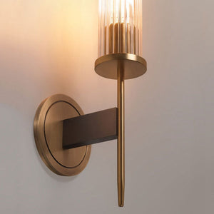 Cannel Single Candle Wall Sconce 5" - Zonesus
