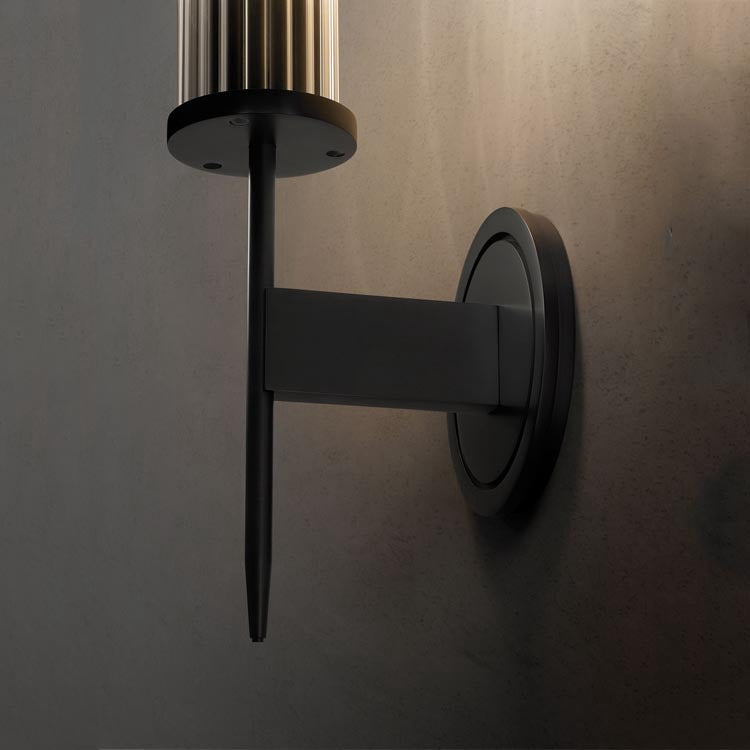 Cannel Single Candle Wall Sconce 5" - Zonesus
