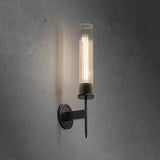 Cannel Single Candle Wall Sconce 5" - Zonesus