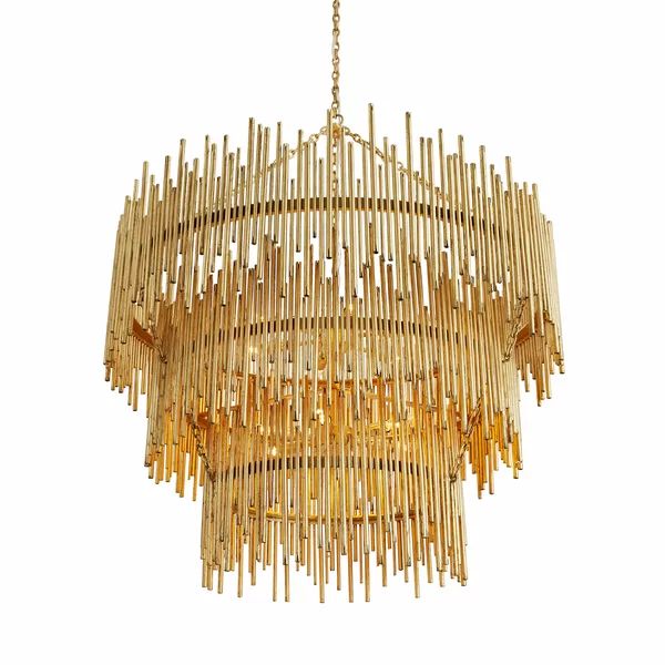 Althely 12 Lights 3- Tier Chandelier - Zonesus