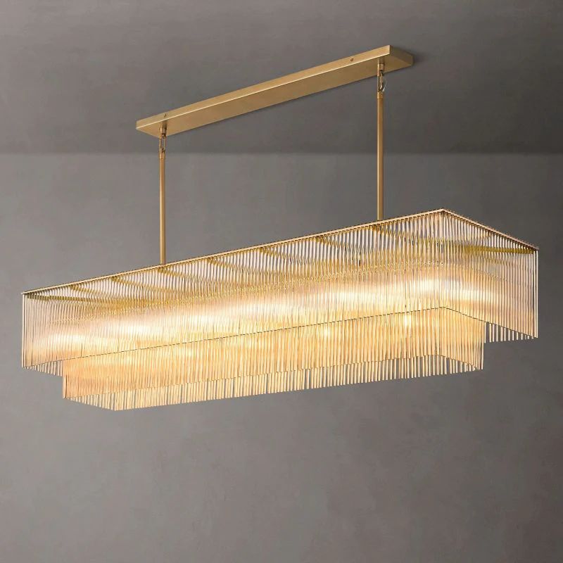 Lumarra Rectangular Dining Room Chandelier 72" - Zonesus