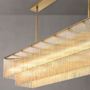 Lumarra Rectangular Dining Room Chandelier 72" - Zonesus