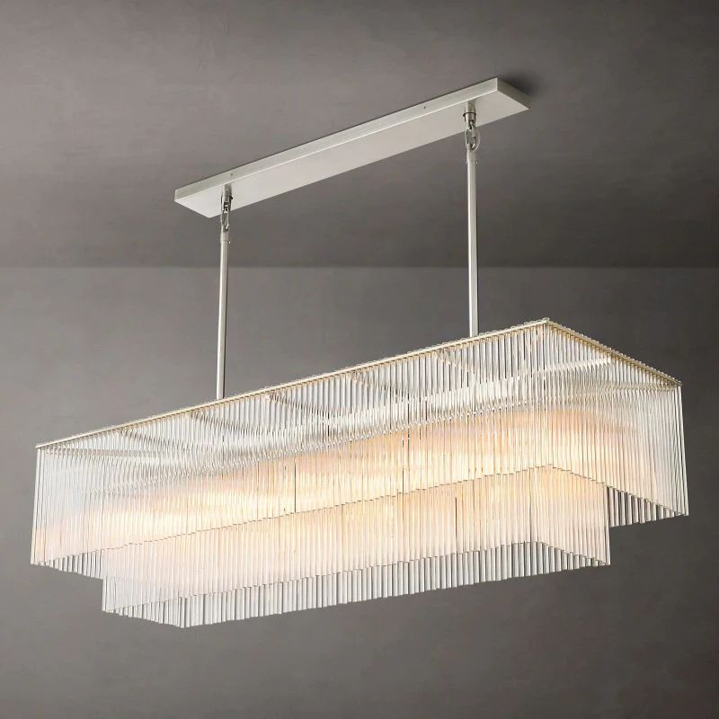 Lumarra Rectangular Living Room Chandelier 54" - Zonesus