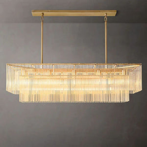 Lumarra Rectangular Living Room Chandelier 54" - Zonesus