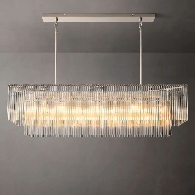 Lumarra Rectangular Living Room Chandelier 54" - Zonesus