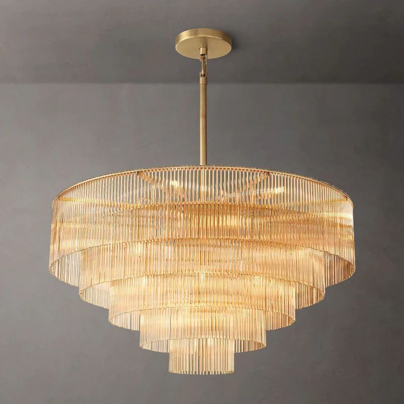 Lumarra Round Chandelier 50" For Living Room - Zonesus