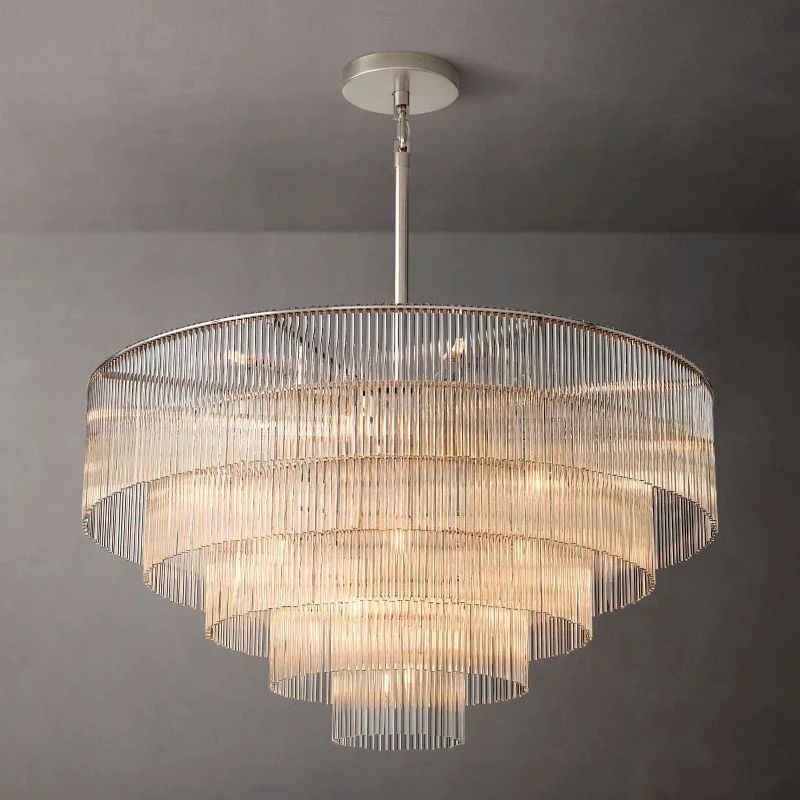 Lumarra Round Chandelier 50" For Living Room - Zonesus