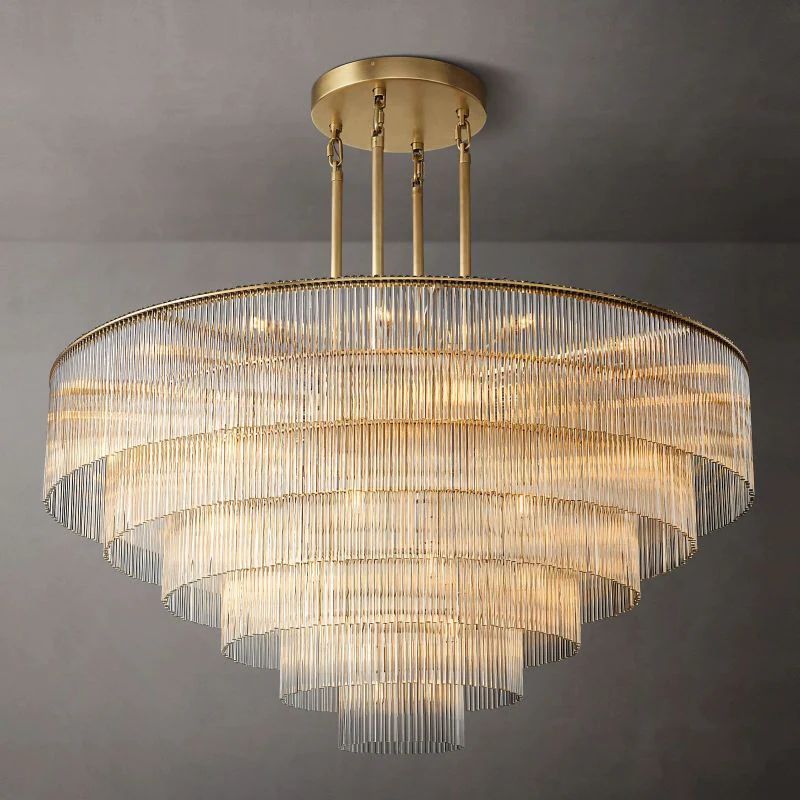 Lumarra Round Living Room Chandelier 60" - Zonesus