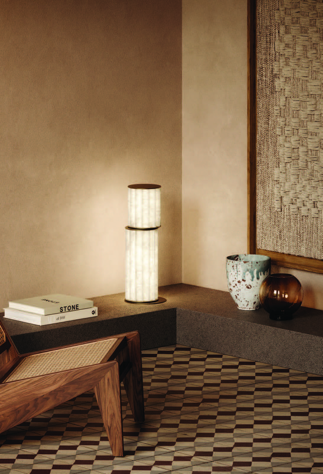 Apadana Alabaster Table Lamp - Zonesus