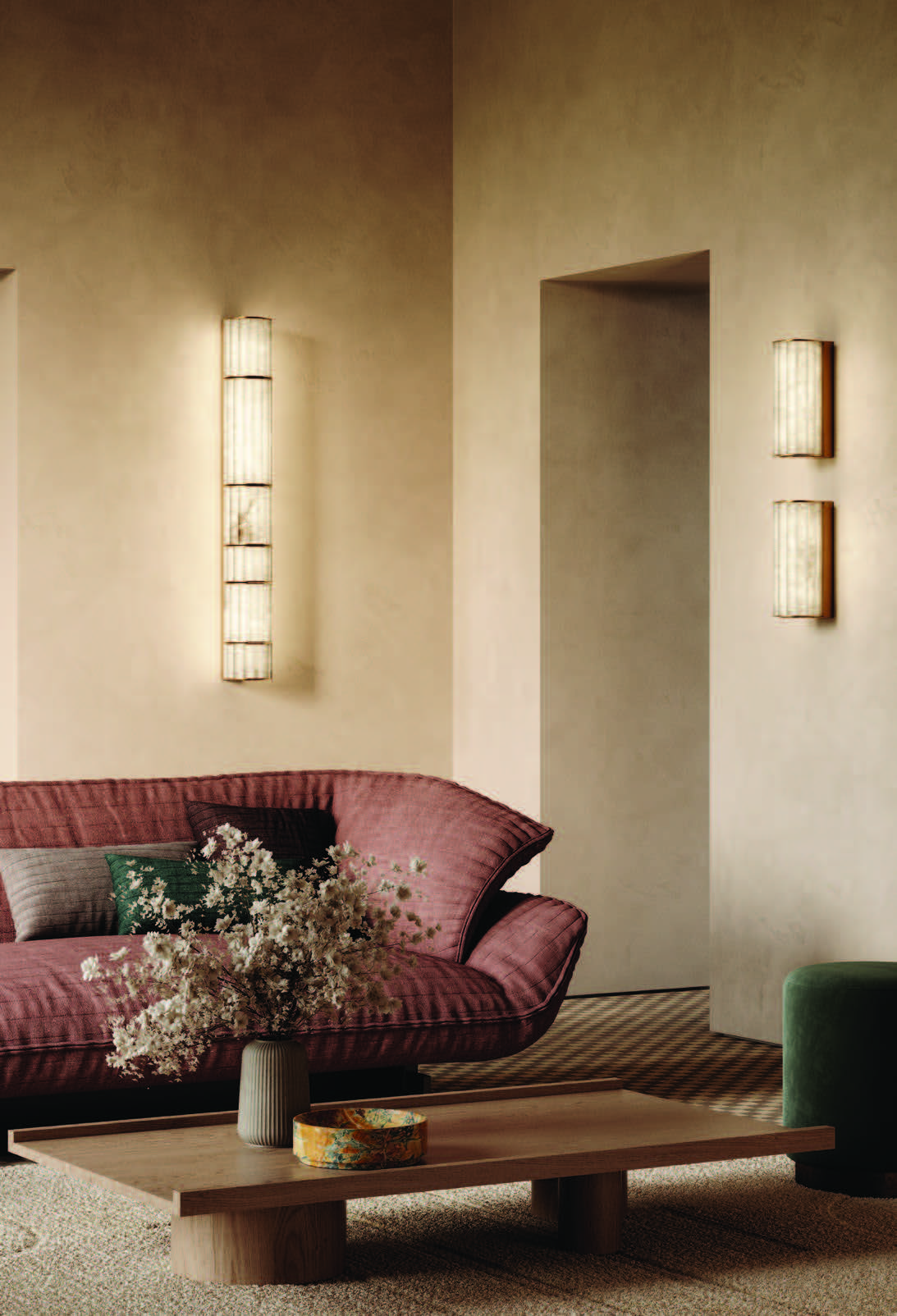 Apadana Alabaster Wall Lamp 11''34''H - Zonesus