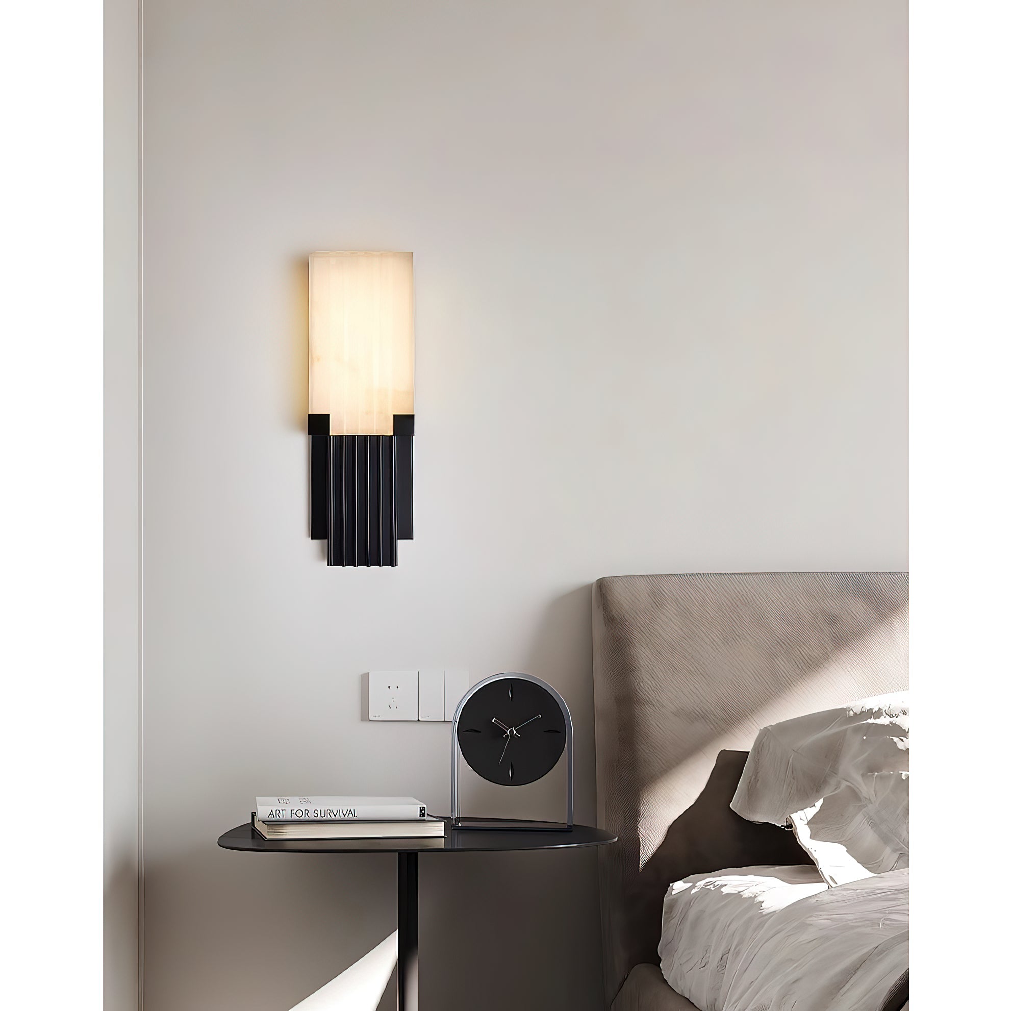 Ariel Alabaster Wall Lamp - Zonesus