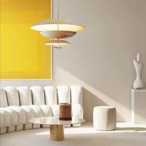 Cosmic Ore Chandelier 100' Bronze Gradient Patinated Brass Ceiling Light - Zonesus