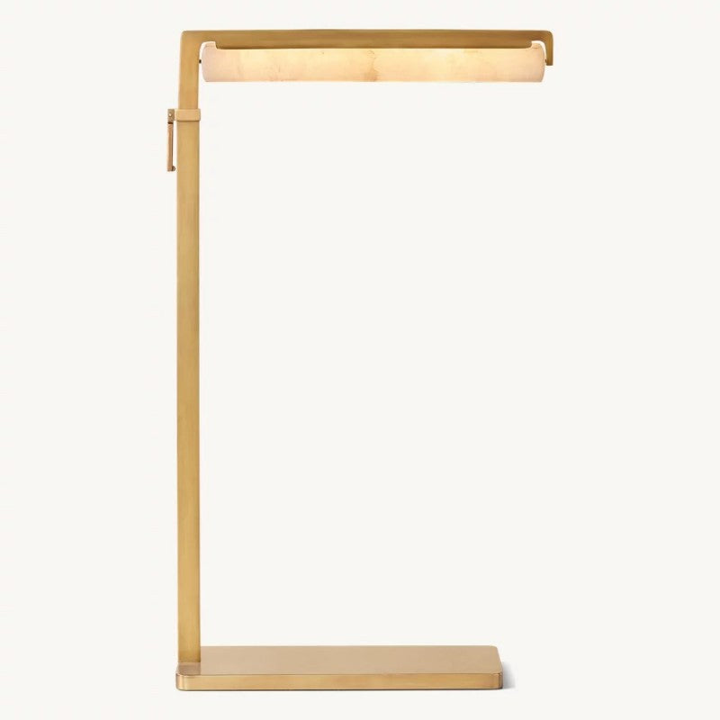 Audubon Alabaster Task Floor Lamp 51"H - Zonesus