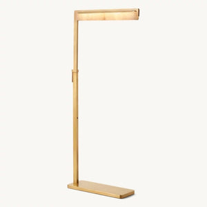 Audubon Alabaster Task Floor Lamp 51"H - Zonesus