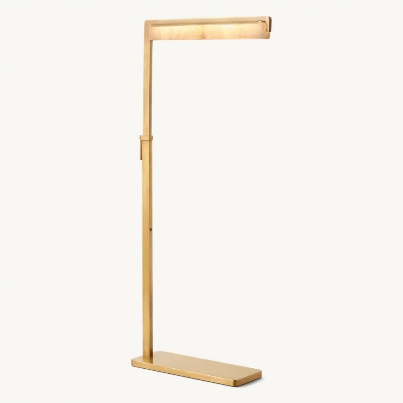 Audubon Alabaster Task Floor Lamp 51"H - Zonesus