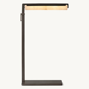 Audubon Alabaster Task Floor Lamp 51"H - Zonesus
