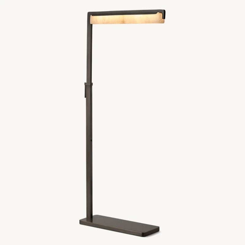 Audubon Alabaster Task Floor Lamp 51"H - Zonesus