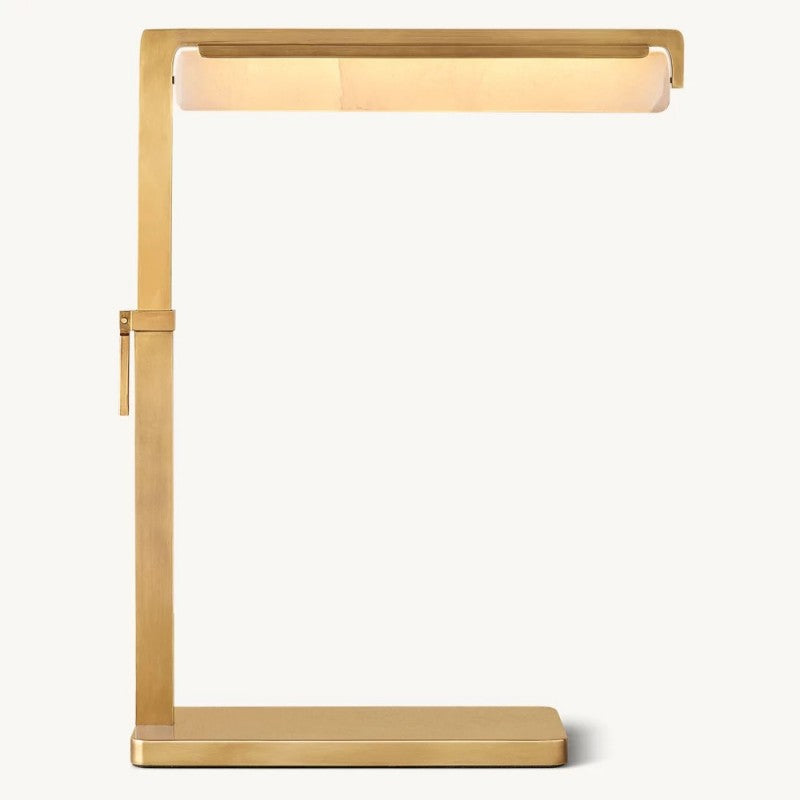Audubon Alabaster Task Table Lamp 18"H - Zonesus