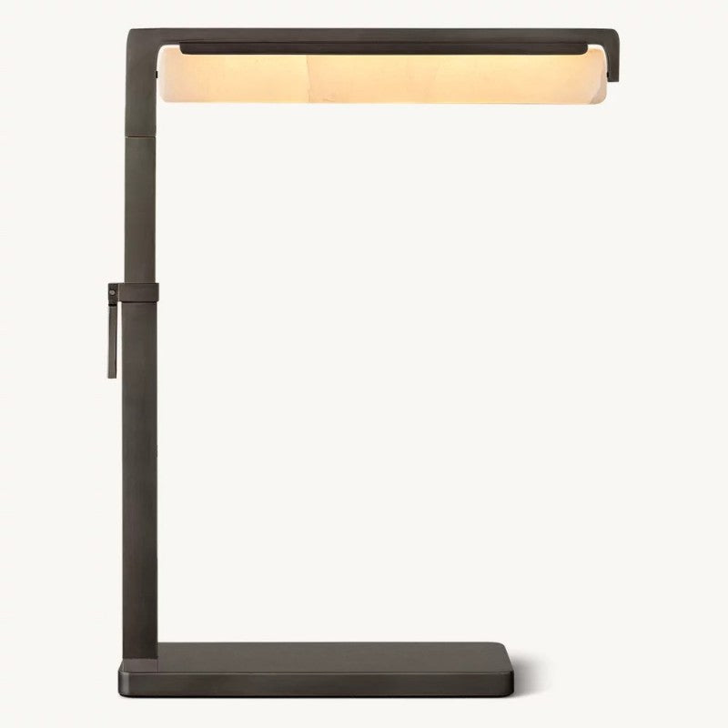 Audubon Alabaster Task Table Lamp 18"H - Zonesus