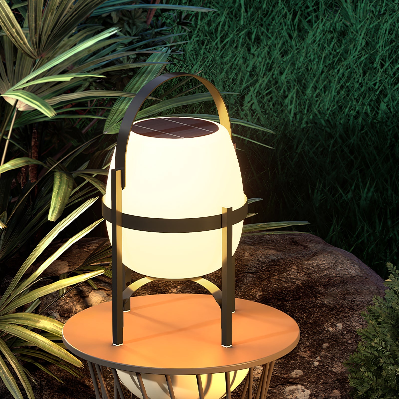 HaloCrest Outdoor Lantern Floor Lamp