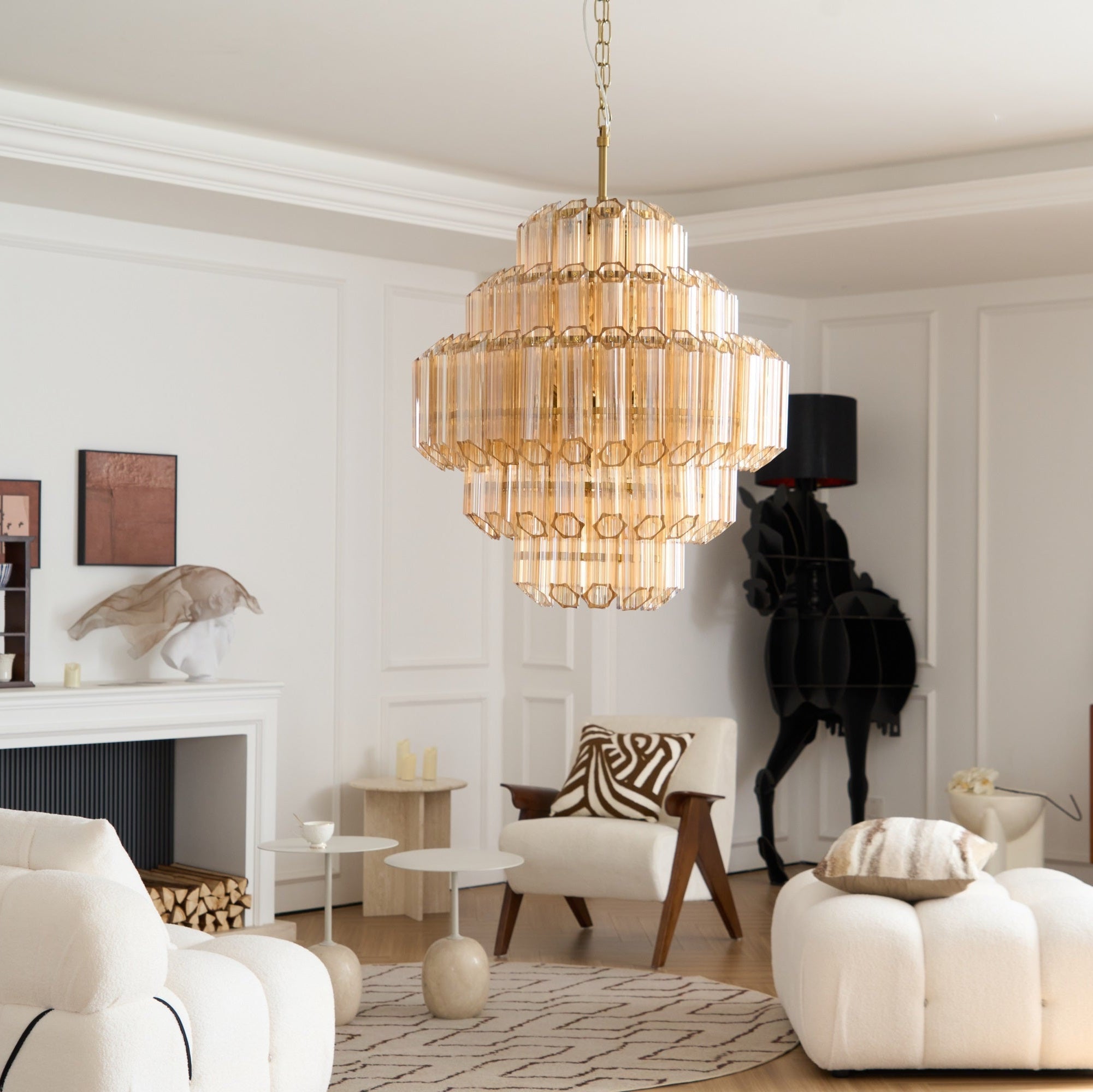 Aurum Cascade Murano Chandelier - Zonesus