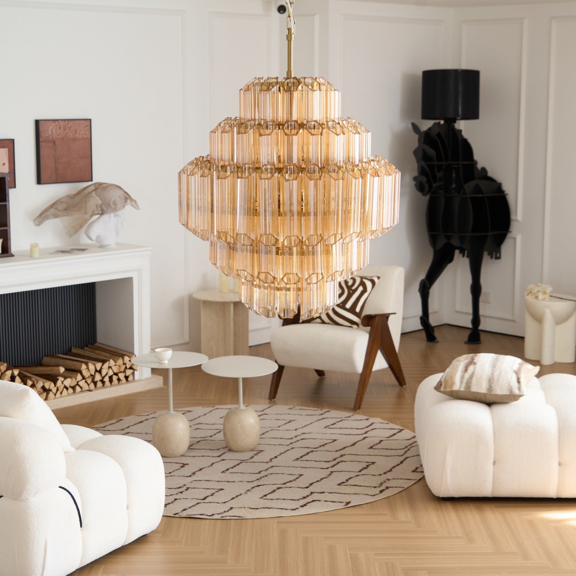 Aurum Cascade Murano Chandelier - Zonesus