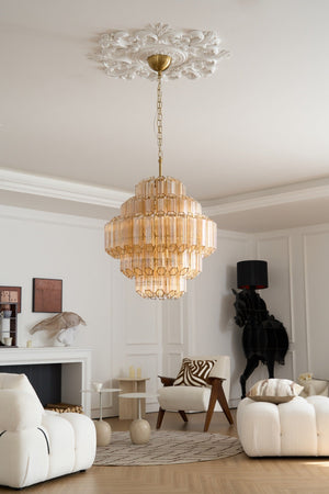 Aurum Cascade Murano Chandelier - Zonesus