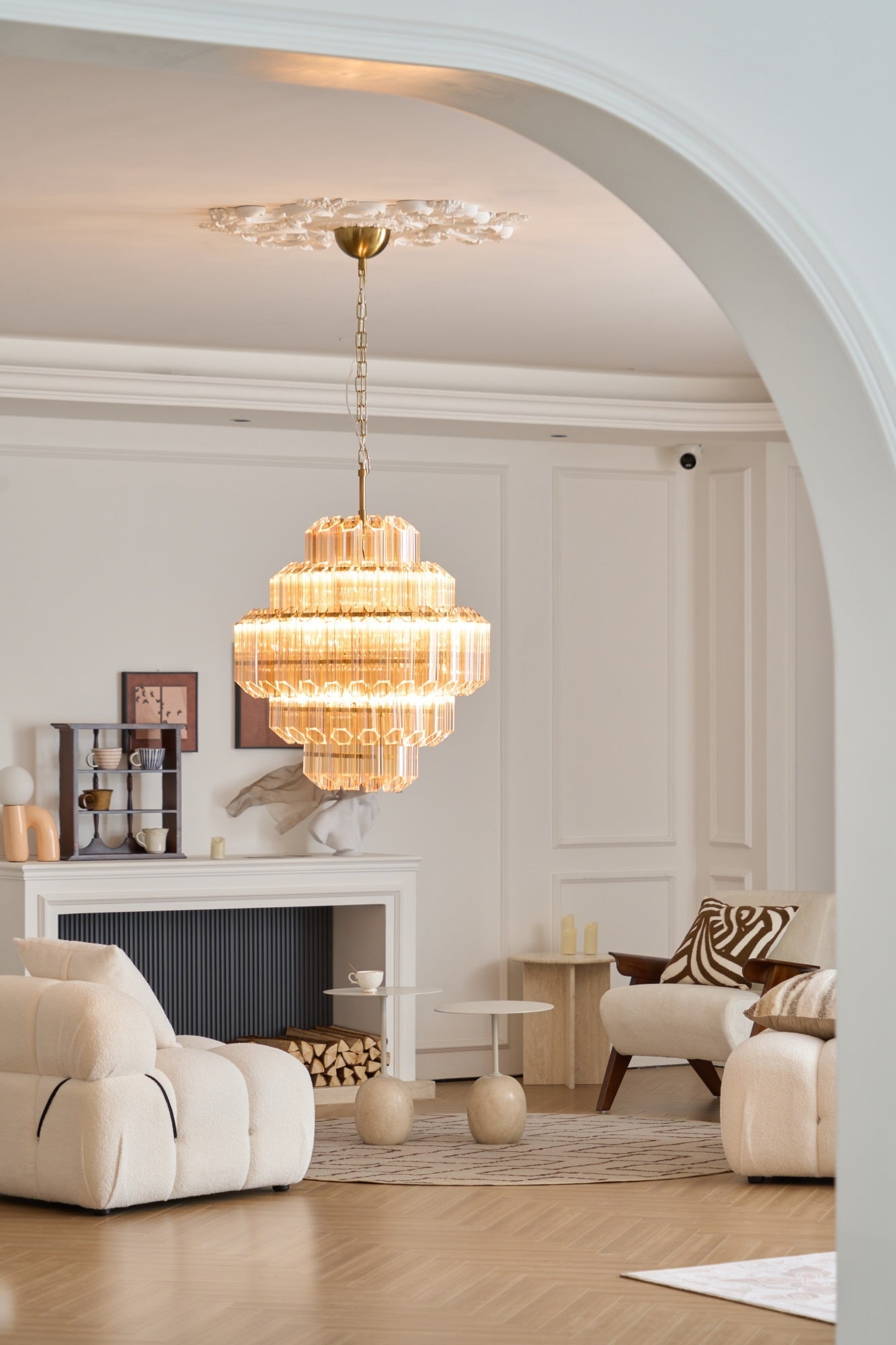 Aurum Cascade Murano Chandelier - Zonesus