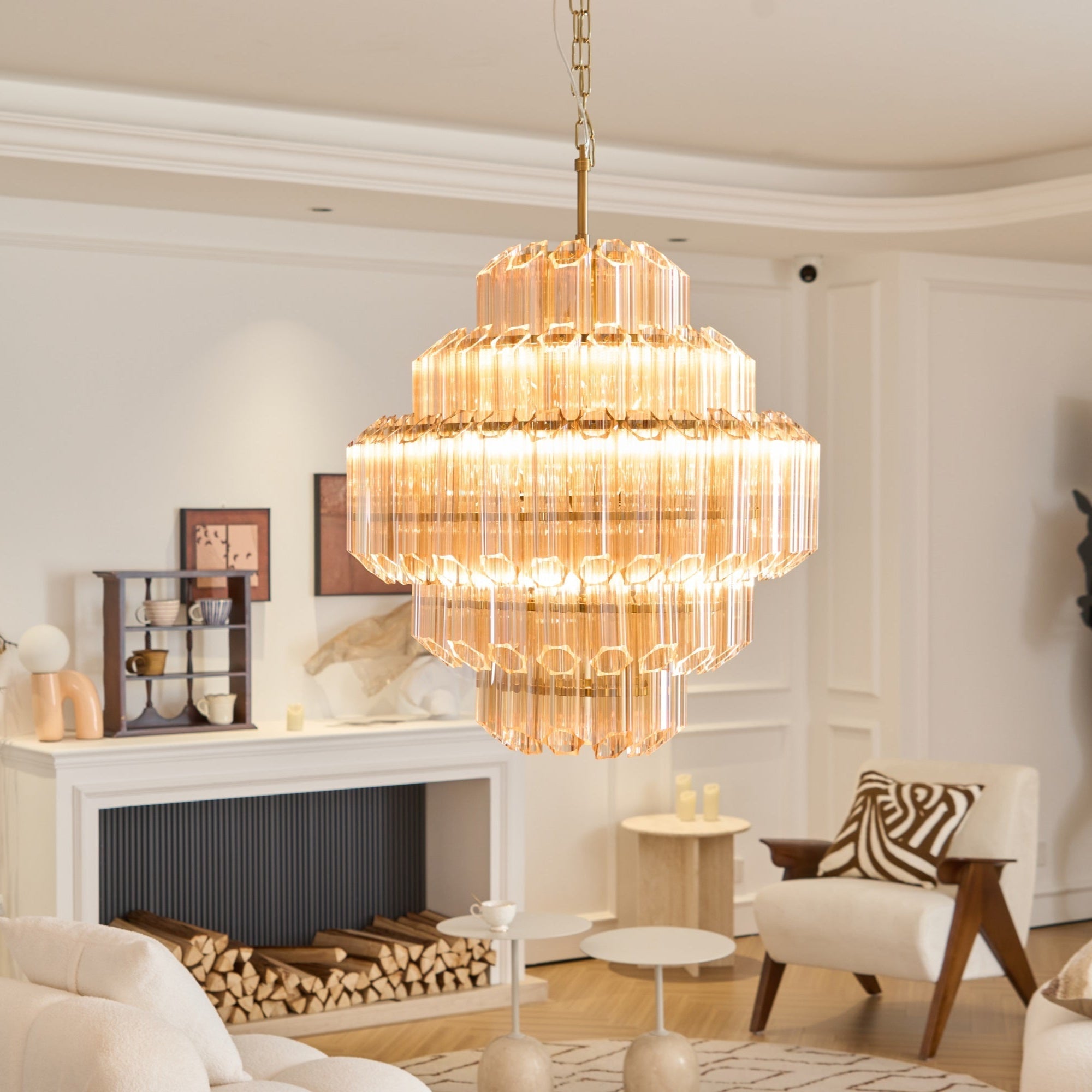 Aurum Cascade Murano Chandelier - Zonesus