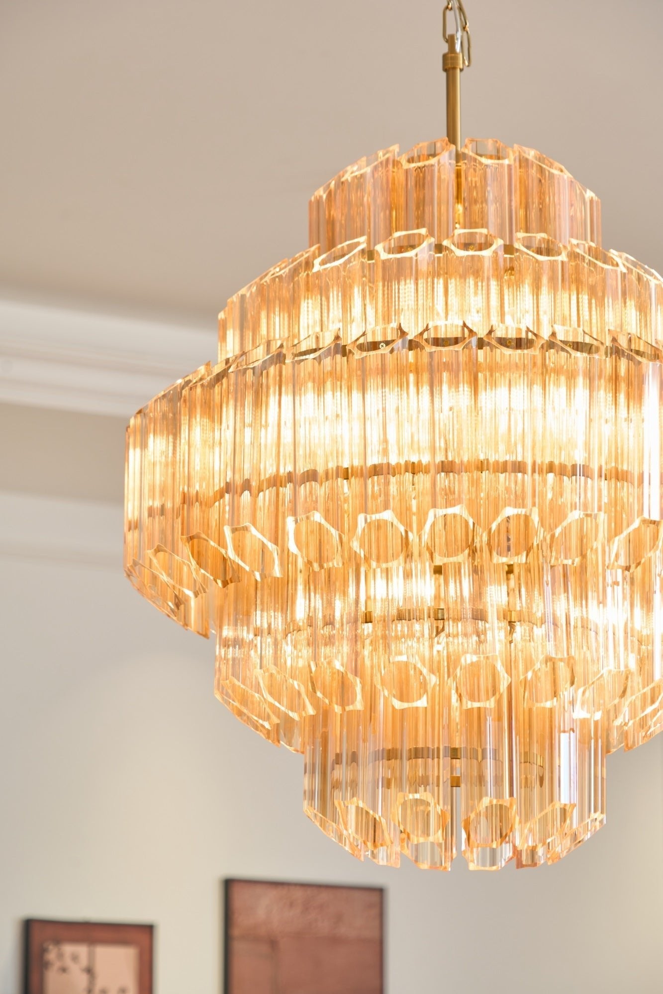 Aurum Cascade Murano Chandelier - Zonesus