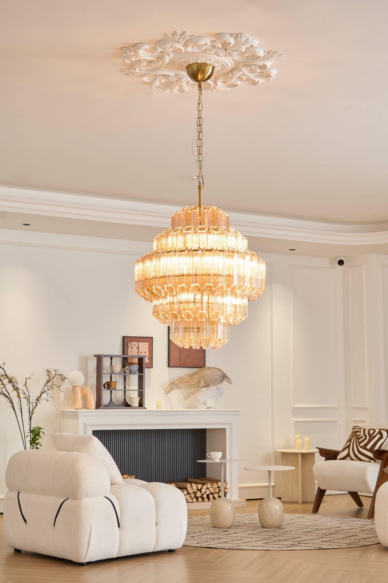 Aurum Cascade Murano Chandelier - Zonesus