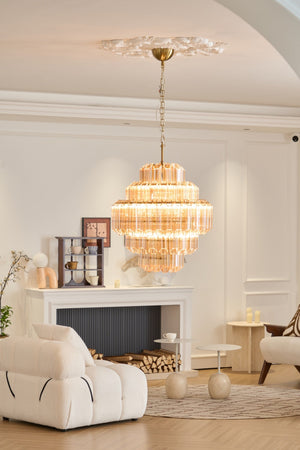 Aurum Cascade Murano Chandelier - Zonesus