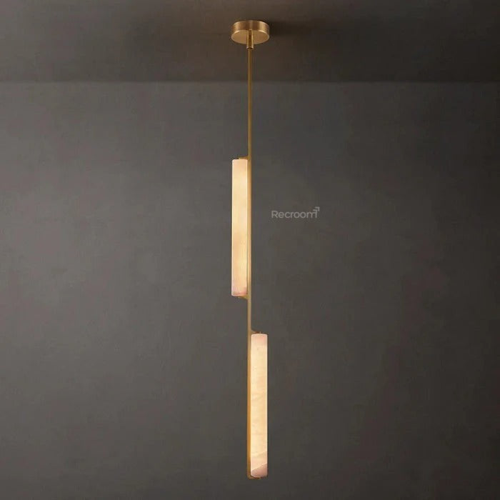 Auduben Alabaster Pendant Light 6" - Zonesus