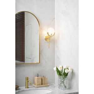 Ava Brass Alabaster Sconce - Zonesus