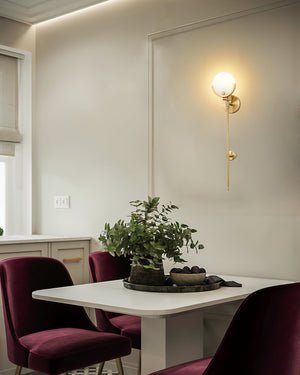 Ava Brass Alabaster Sconce - Zonesus