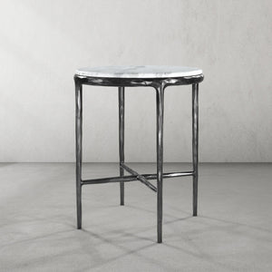 Thaddeo Marble Round Side Table - Zonesus