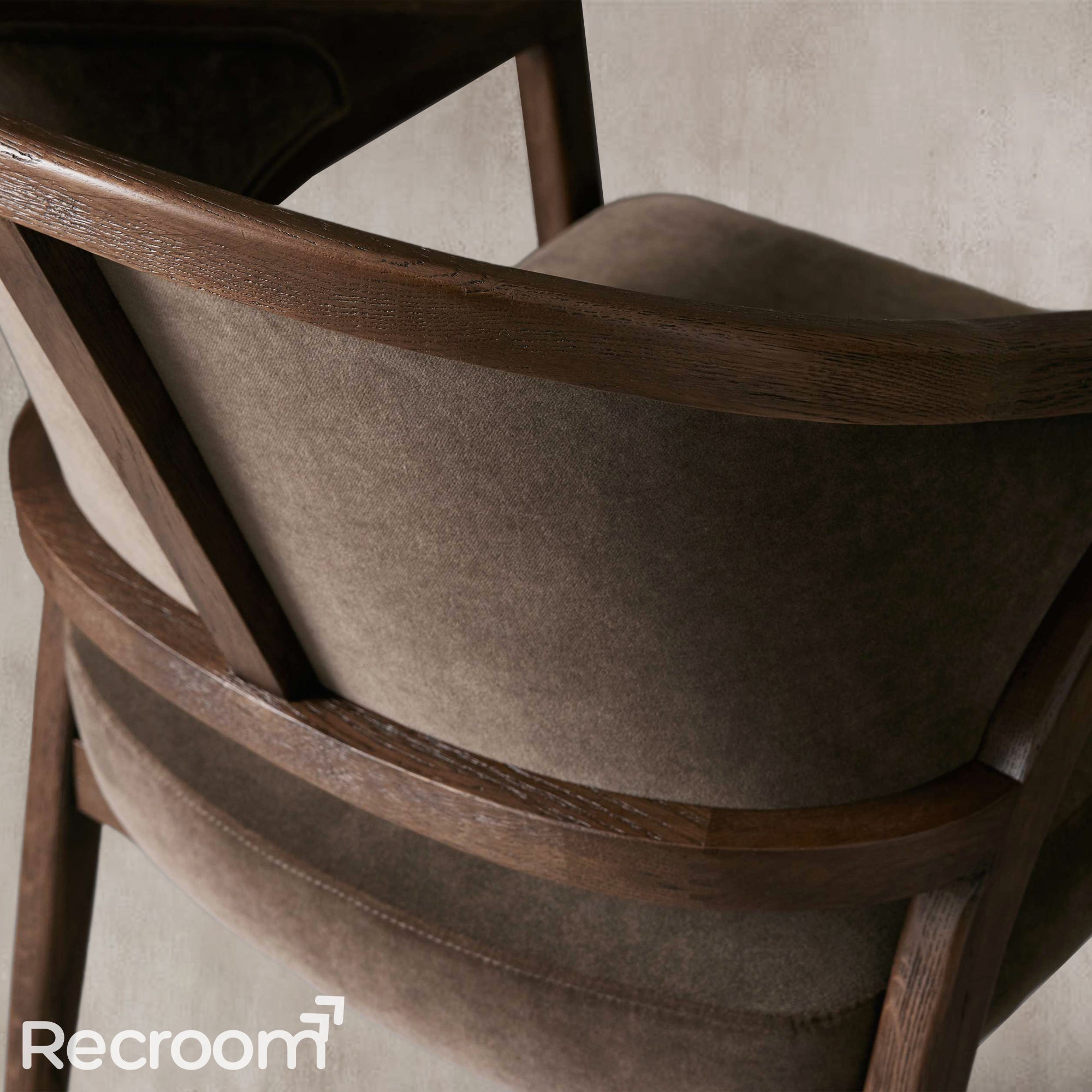 Artmee Upholstered Back Dining Arm Chair - Zonesus