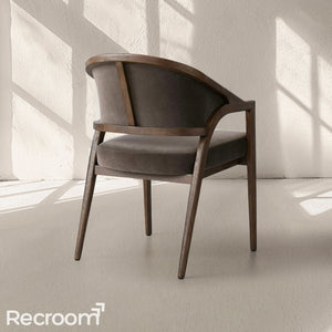 Artmee Upholstered Back Dining Arm Chair - Zonesus