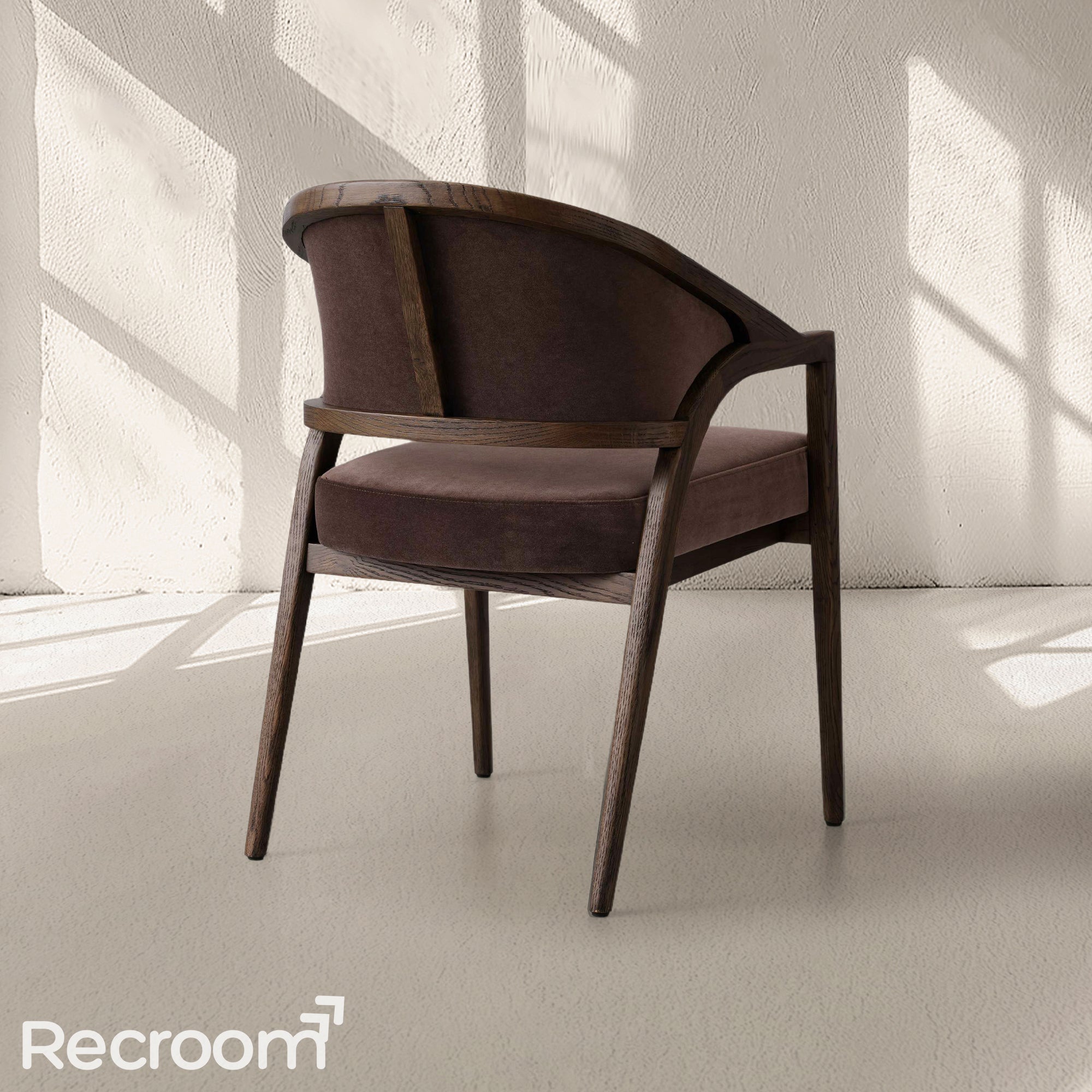 Artmee Upholstered Back Dining Arm Chair - Zonesus