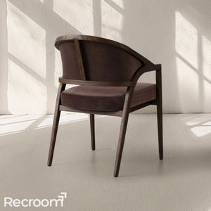 Artmee Upholstered Back Dining Arm Chair - Zonesus