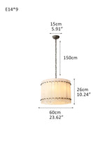 San Marco Alabaster Round 2-Tiered Drum Chandelier 23in 36in 47in 60in with Steel Frame