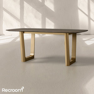 San Germani Wood Dining Table with Rennes Base - Zonesus