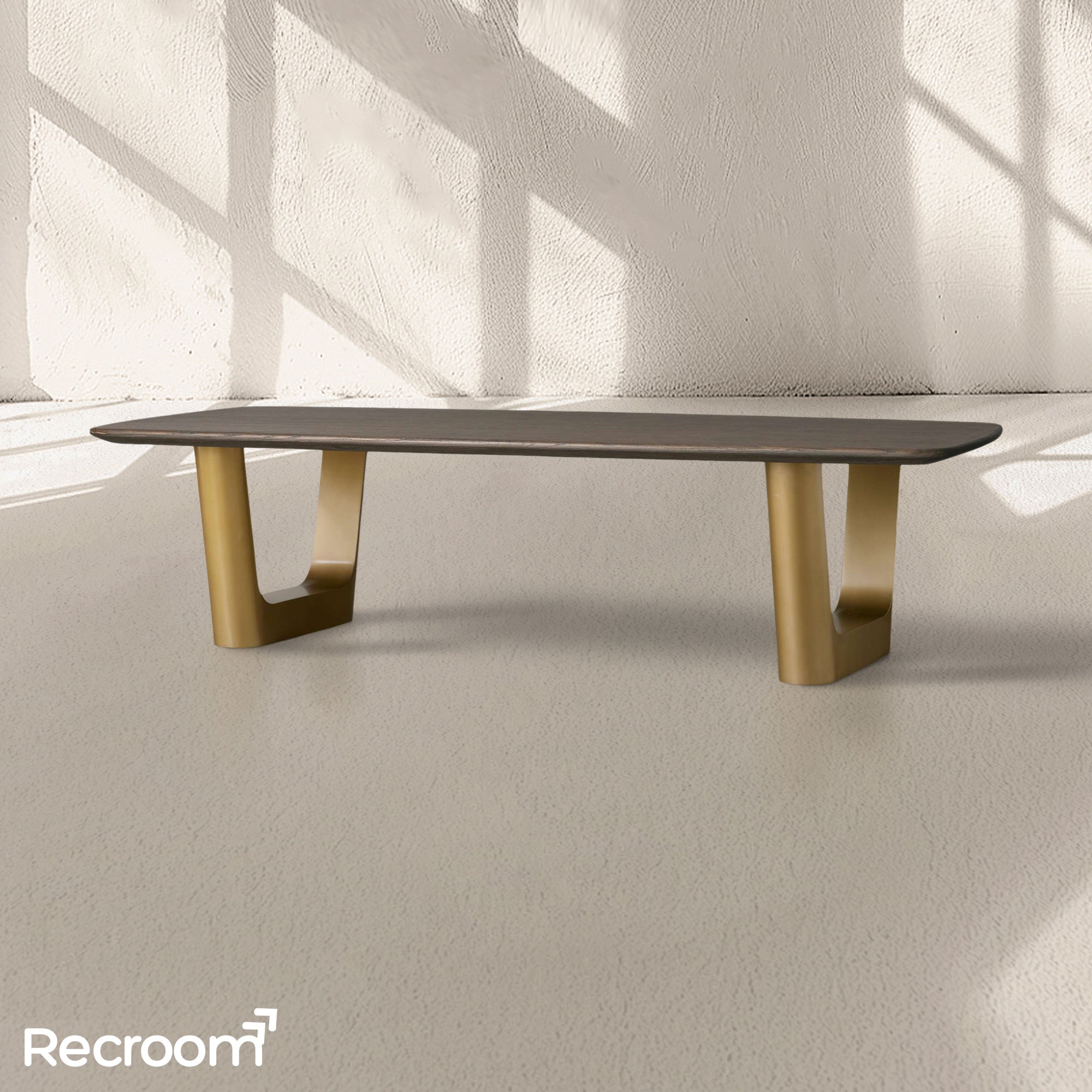 San Germani 72" Wood Coffee Table with Rennes Base - Zonesus