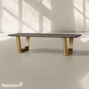 San Germani 72" Wood Coffee Table with Rennes Base - Zonesus