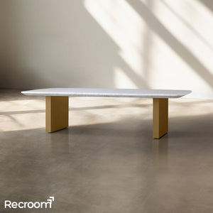 San Germani Stone Coffee Table with Clement Base - Zonesus