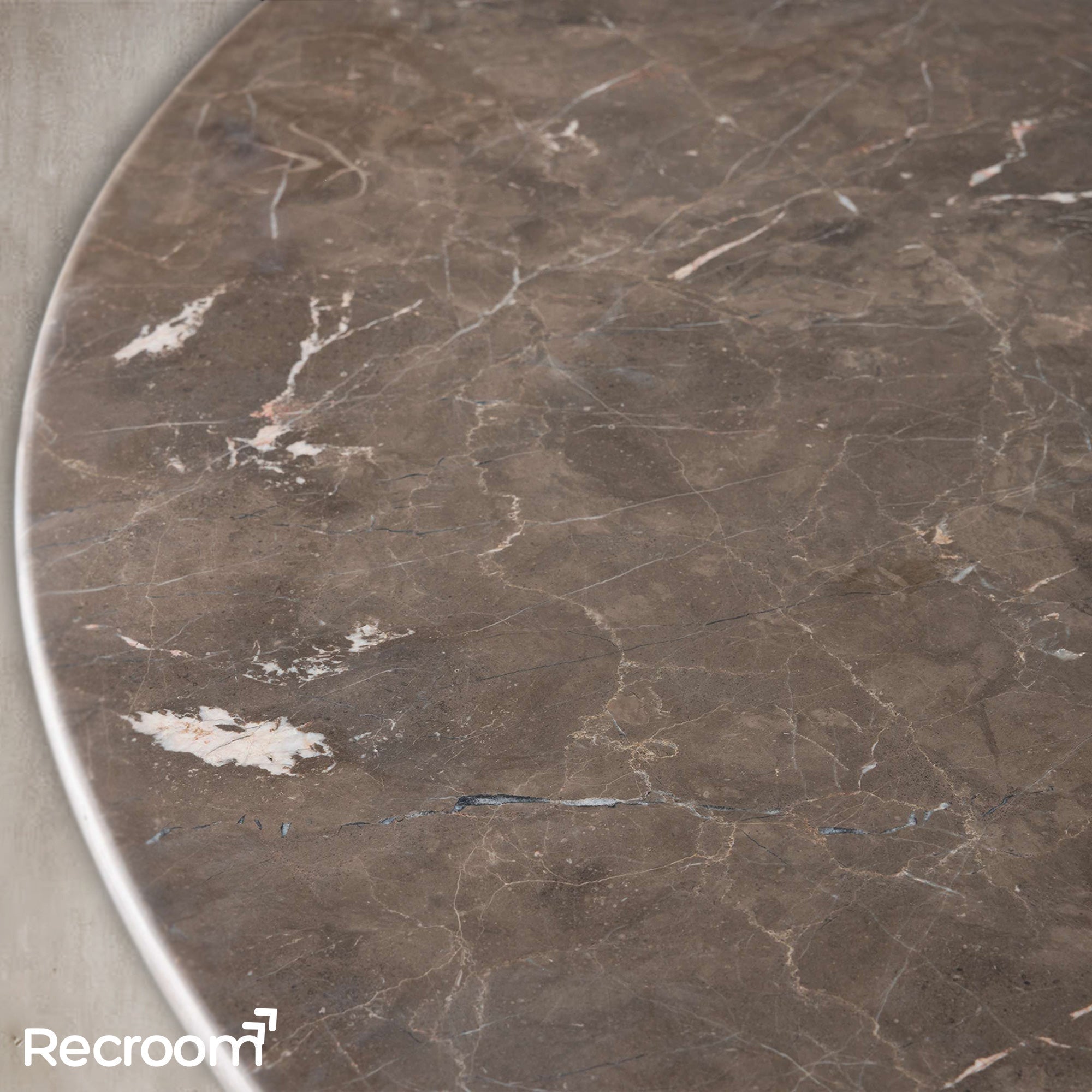 San Germani Round Stone Dining Table with Clement Base - Zonesus