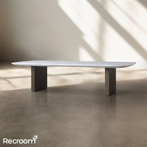 San Germani Stone Coffee Table with Clement Base - Zonesus