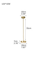 Modular Natural Alabaster Anvers Suspension Lamp with Satin Brass & Antique Bronze