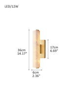 Audubon Single Wall Sconces Flush Mount Lamps 15in 19in 25in | Burnished Brass/Black