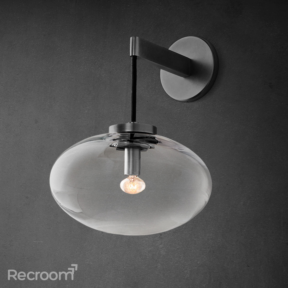 Cabretten Clear Glass Sconce 11" - Zonesus